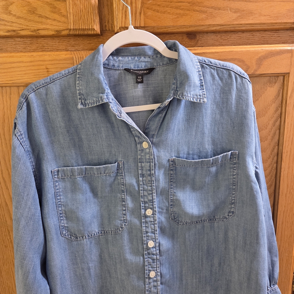 Banana Republic Light Blue Denim Shirt